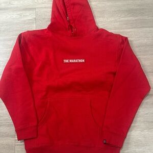 **NEW** The Marathon Clothing Red Crewneck Hoodie - Men's Pullover Sz M